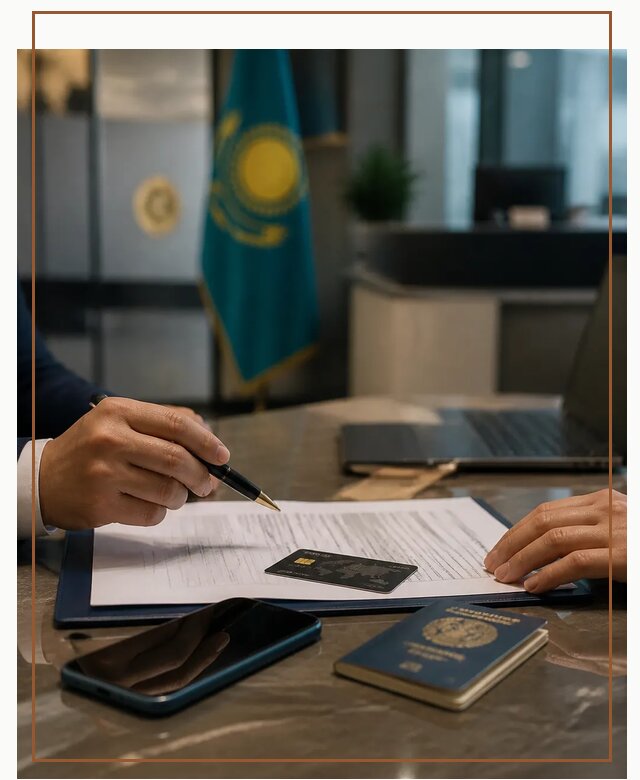 Открытие счета и банковской карты в Казахстане в Чите